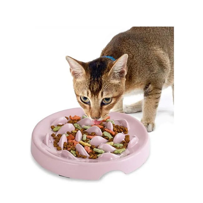 

Slow Feeder Bowl For Cats And Small Dogs Fish Pool Design Plastic Eating Puppy Slow Feeder Bowl