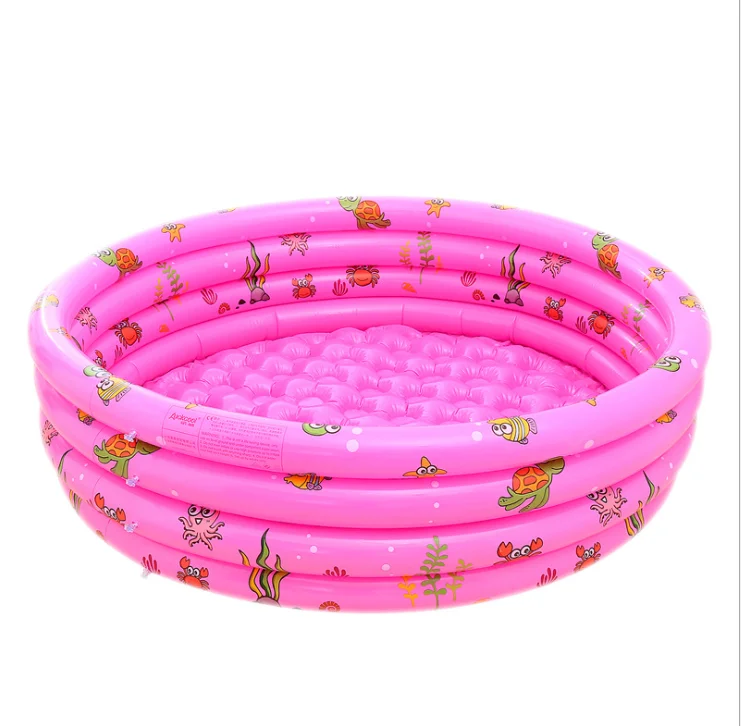 

150cm pink factory price high quality circular printed inflatable swimming pool