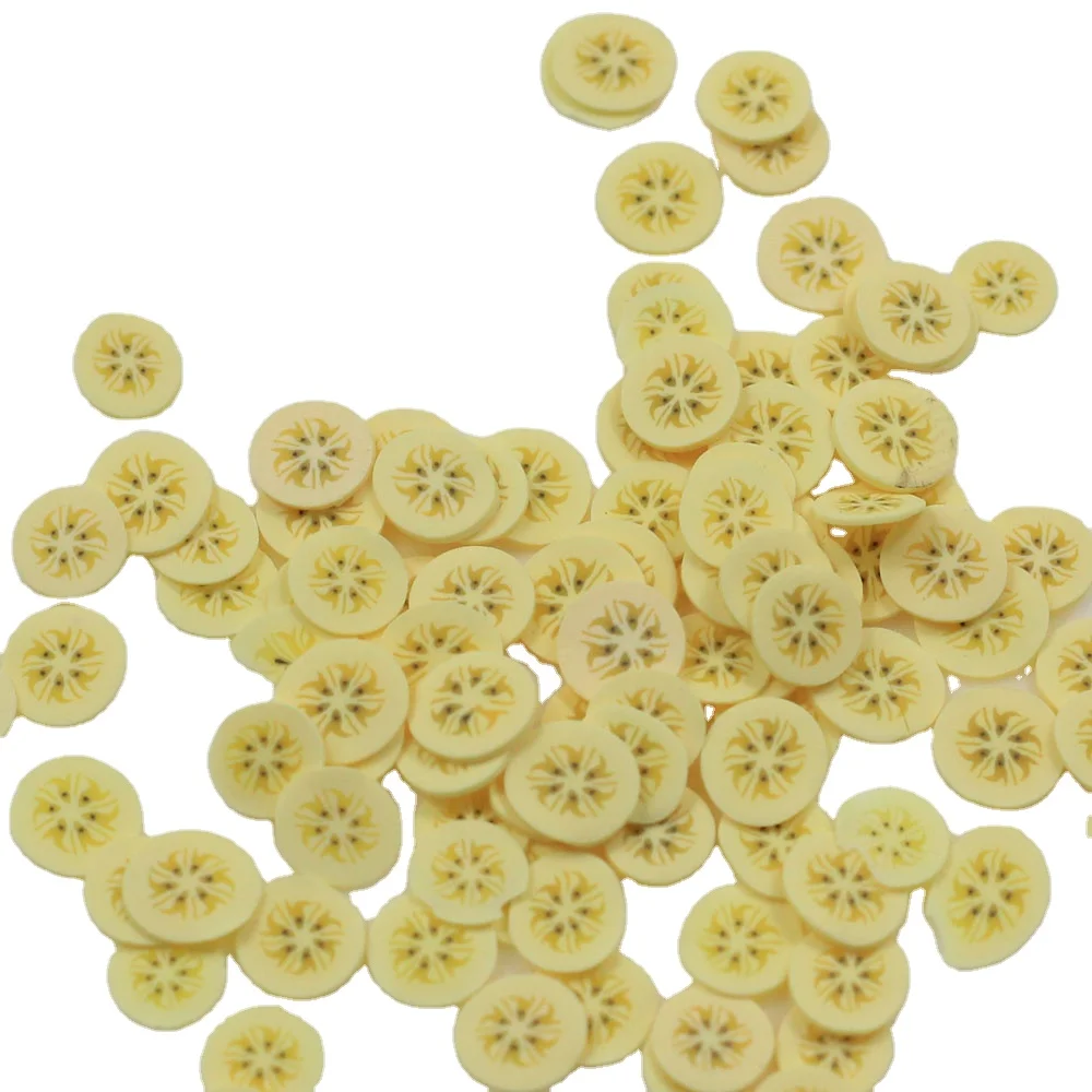 

500g DIY 3D Banana Grape Lemon Orange Fruit Nail Art Decorations Slices Polymer Clay Sprinkles For D I Y Makeup Tools