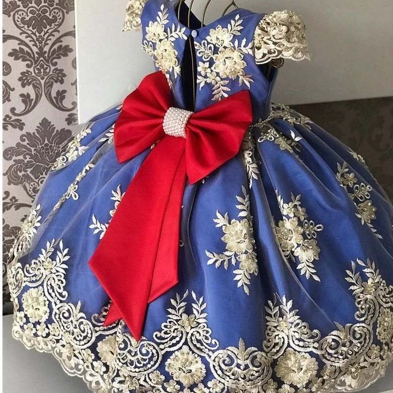 

Children'S Dress Princess Pettiskirt Little Flower Girl Western Style Wedding Dress Noble Piano Costume Dress