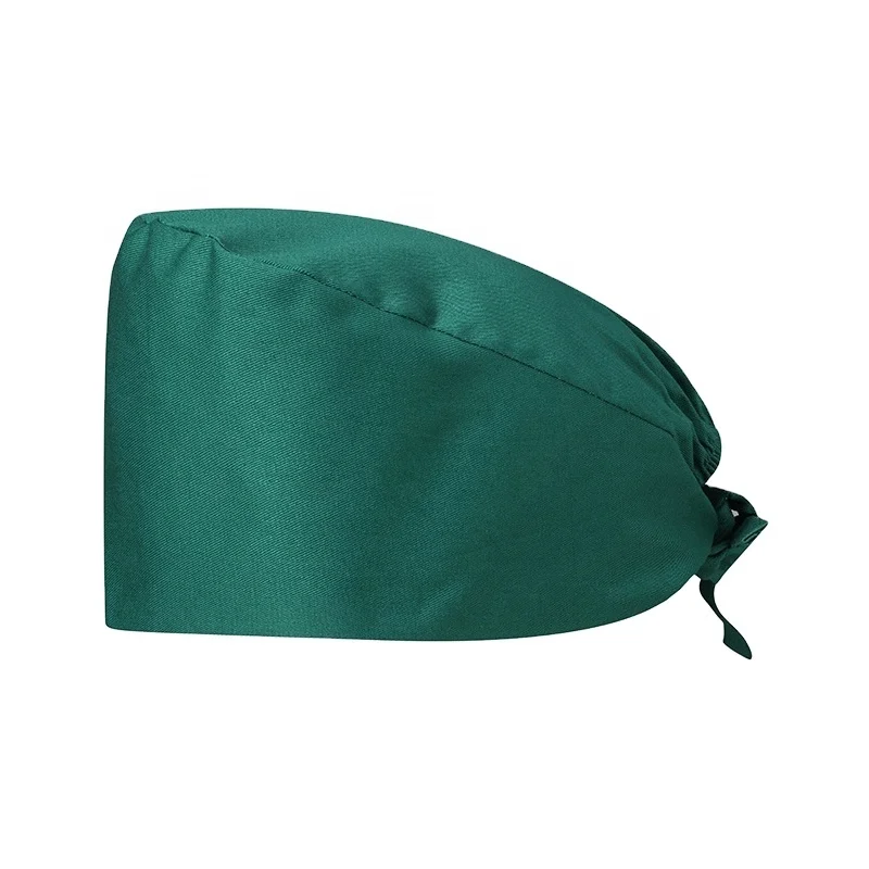 

Multi-color optional nurse scrub cap 100% cotton hospital Surgical Hats printing work cap, Customized