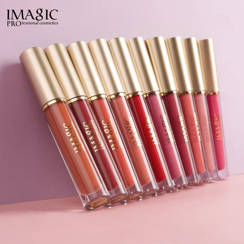 

IMAGIC Liquid Lipstick Matte Lip Gloss Cosmetic Lightweight Lip Glaze Waterproof 5 Color Lips Makeup Set