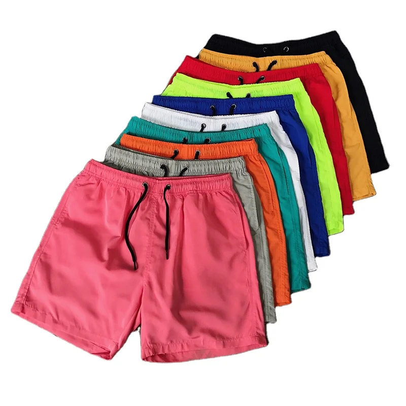 

2021 10 Colors Summer Mens Surf Board Blank Beach Shorts Mens Boardshorts Wholesale