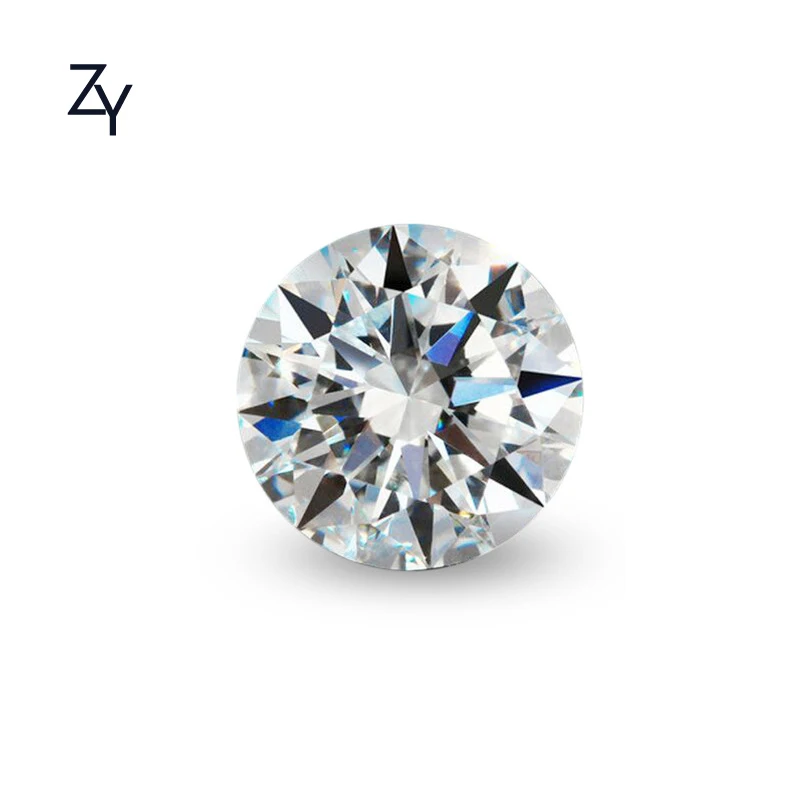 

ZHUANGYEE White Round Brilliant Cut Lab grown Synthetic Diamond stones 1.0 Carat  color GH Loose gemstone Moissanite