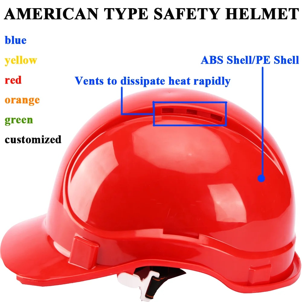 Ce Approved Colorful Tower Climbing Construction Safety Helmet