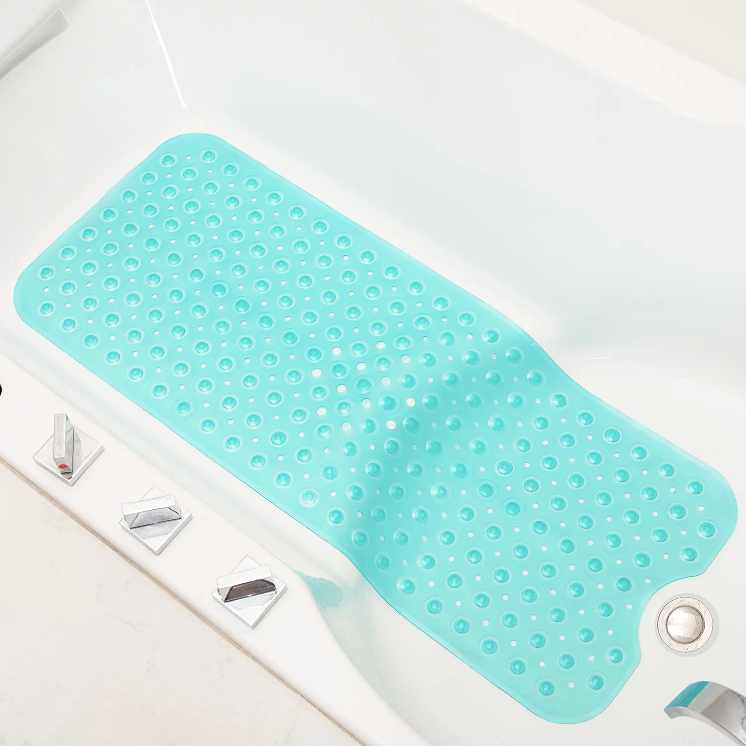 

Non-Slip Bathtub Cushion Mat Soft Rubber Textured Bathroom Bathmat Bath Shower Tub Mat With Strong Suction Cups