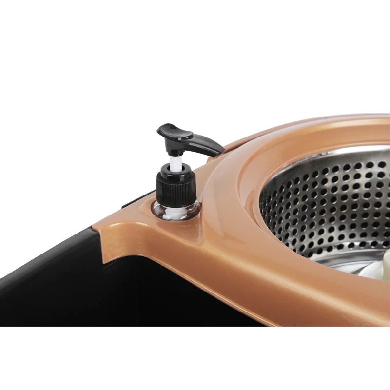 Splitable Design 360 Degree Rotating Cleaning Easy Life Spin Magic Stainless Steel Rotating Bucket Mop