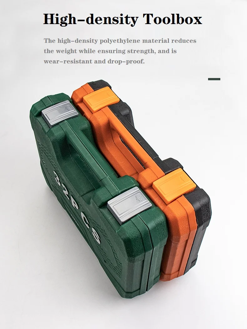 Wholesale Automotive Heavy Duty Standard Edition Portable 53 pcs Auto Car Repair Hand Tools Socket Wrench Set With Plastic Box