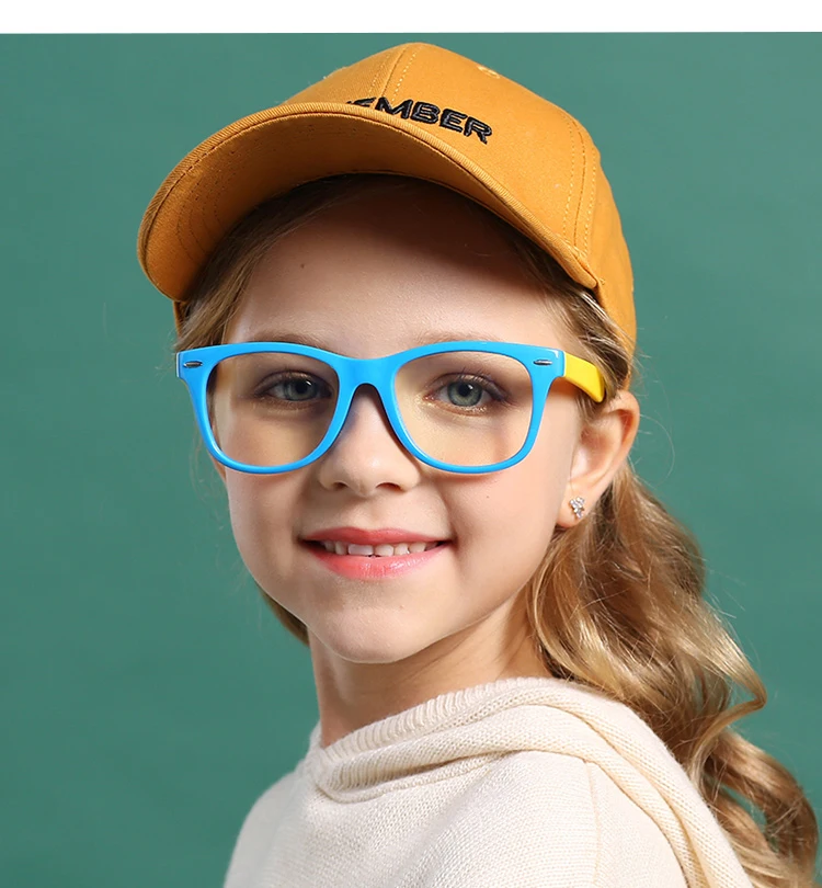 

Blue Light Kids Glasses Boy Girl Child Optical Frame Transparent Sun Glasses Anti Glare Computer Prescription Glasses UV400