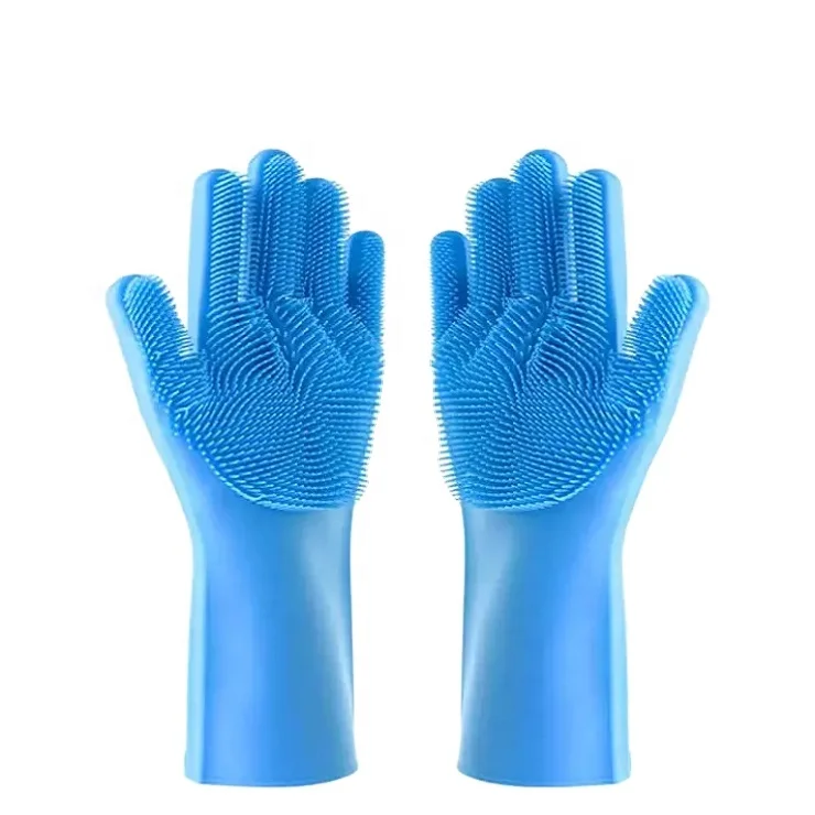 

Silicone Rubber Dishwashing Gloves Kitchen Silicone Cooking Glove Magic Silicone Dish Washing Gloves For Household