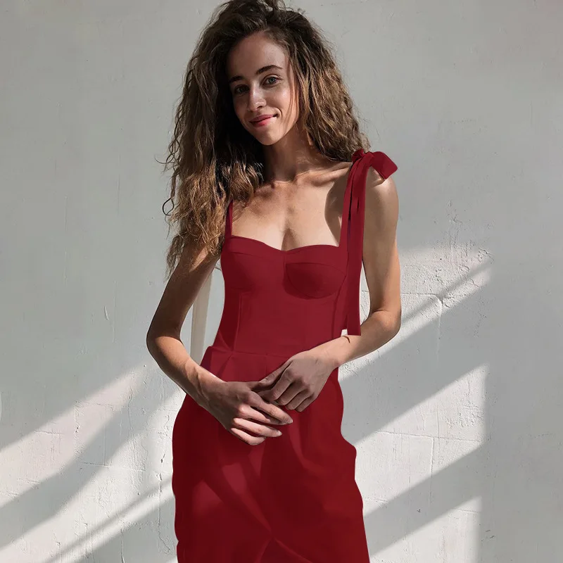 

Summer Wedding Party Dress Sexy Slim Split Dress Women Gown Evening Dresses for Party, Picture shown