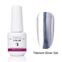 

2019 Titanium Silver Effects Nail Polish UV Gel Long Lasting Soak Off Nails polish UV Gel natural material Nail Gel Polish