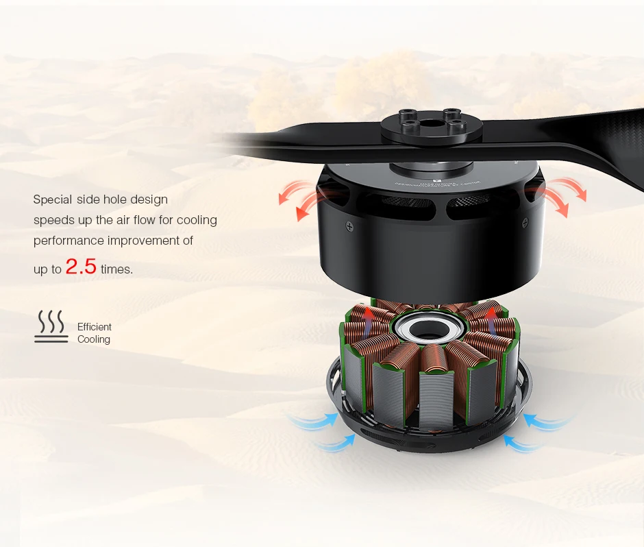 Tmotor High Torque Big Drone 12kg Heavy Lift 2000w 48v Brushless Drone