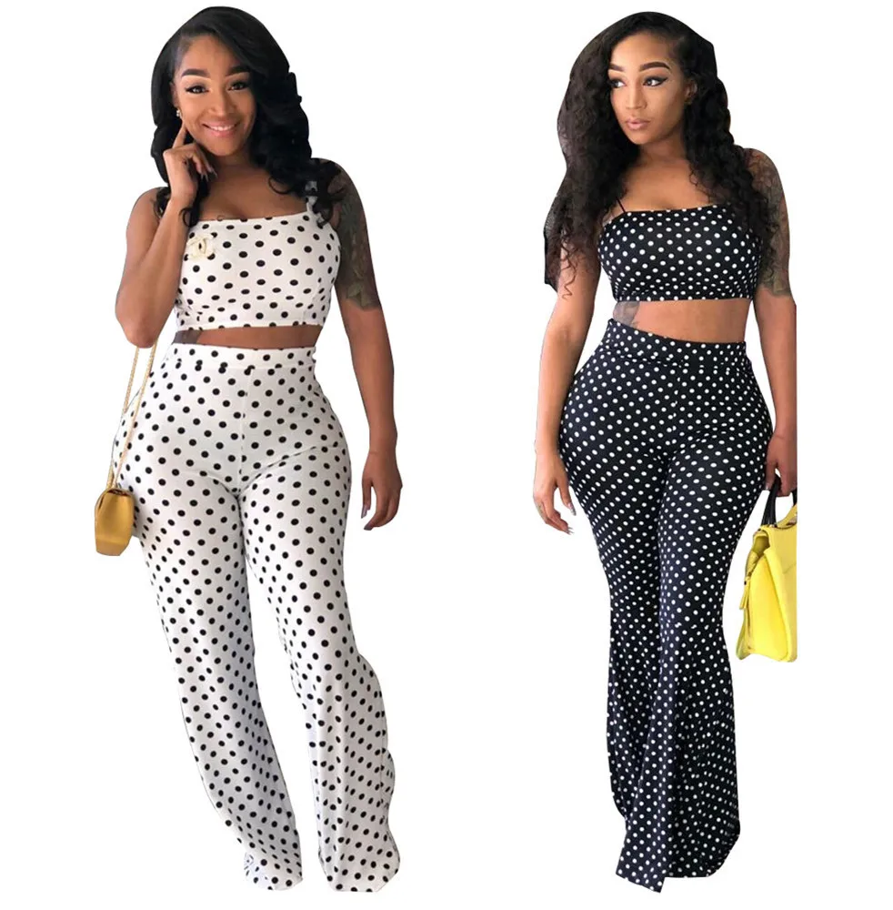 

Latest Design Fashion Casual Wide Leg Pants Sexy Tube Top One Piece Women Jumpsuit plus size pants, Customized color