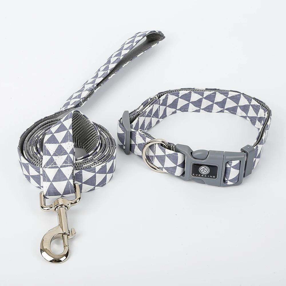 

Wholesale Polyester Printed Custom Dog Collar and Leash Set for Walking Hiking Climbing