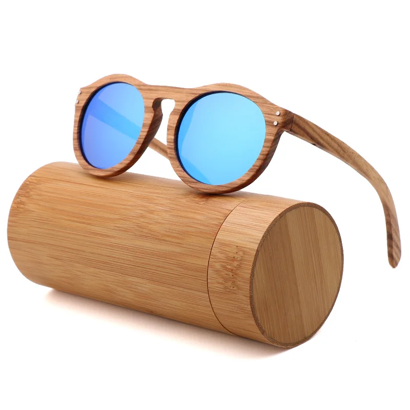 

2021 High Quality Trendy Wooden Frame Eyeglasses Manufacturer Custom Logo Wood Polarized Sunglasses Men