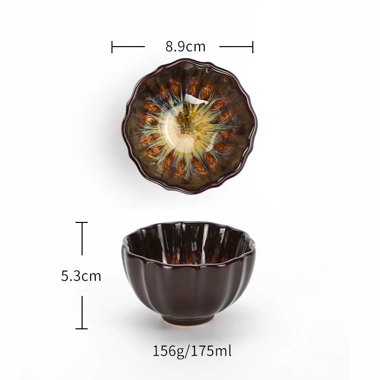 

Chinese tea cup fancy floral ceramic glaze wine coffee cup tea with flowers