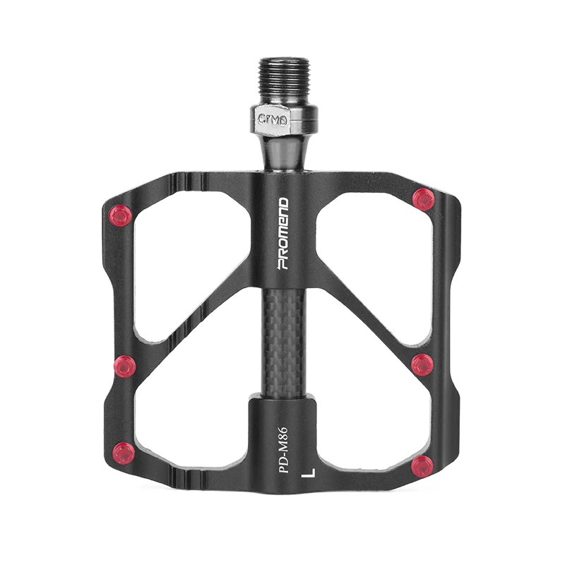 

PROMEND Carbon Spindle MTB Road bicycle pedal 3bearing ultralight aluminum alloy bike Pedal Fast Carbon Axle MTB Road bike pedal