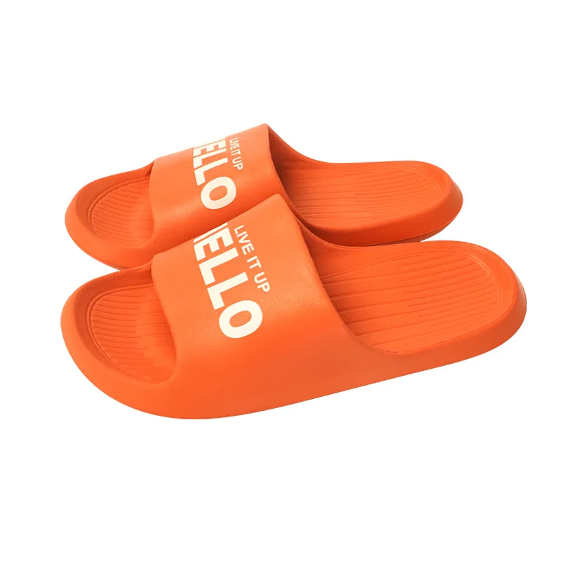 

Women Thick Platform Slippers Summer Beach Eva Soft Sole Slide Sandals Leisure Men Ladies Indoor Bathroom Anti-slip Shoes, Yellow, green, orange, pink, light blue, black, navy blue, gray