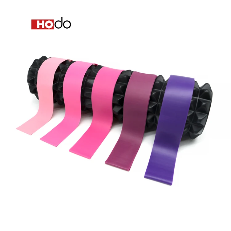 

HOdo Sports Hip Fitness Gym Exercise Pull Rope 5 PCS Set Natural Latex Resistance Band Set