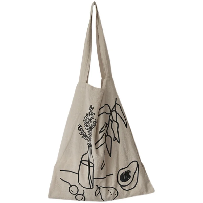 

Bolsas De Tela Wholesale Plant Printing Eco-friendly 12 OZ Cotton Canvas Beach Bag Shopping Bag Reusable Canvas Tote Bag