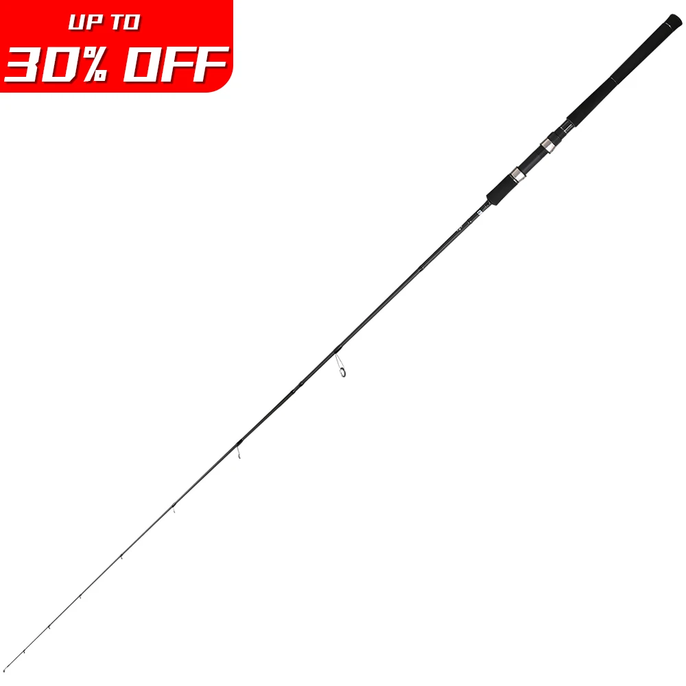 

Newbility 30T 36T Carbon Blank 6'6" 7' 8' 9' L ML Power K Guide EVA Grip Spinning Fishing Bass Rod, Black