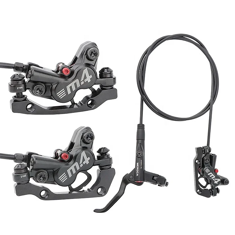 

High Quality Meroca MT420 Four-Piston 800 1400mm Mtb Brake Bicycle Hydraulic Brake Front Left Set, Black