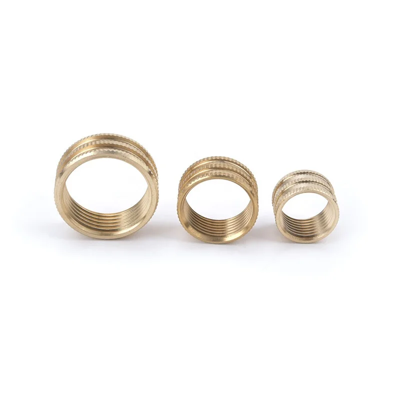 
Customized Knurled Brass Round Ring Nut With Inner Threaded 