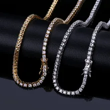 Miami eslabón cubano Cadena Chapado en Oro 14k 6mm 20/" 22/" 24/" 26/" 30 Collar