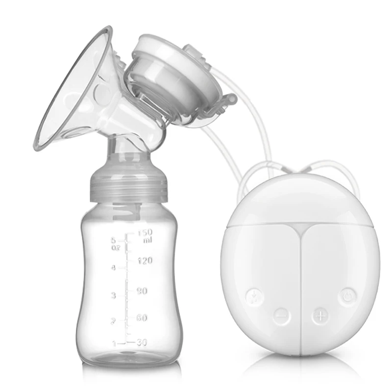 

Double realbubee electric breast pump BPA Free silicone nipple pumping breastpump, White/custom