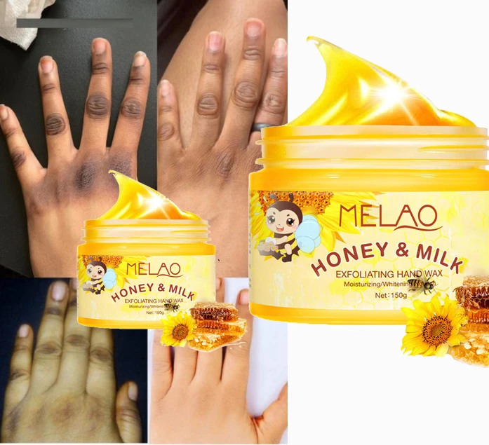 

Moisturizing Hydrating Nourishing Peel Off Exfoliating Dry Cracked Wrinkled Hand Film Hands Care Milk Honey Hand Wax Mask