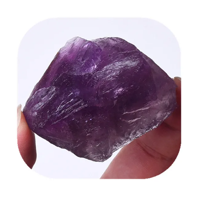 

Wholesale natural uncut gemstones raw crystal healing stones purple fluorite rough stone for home decoration