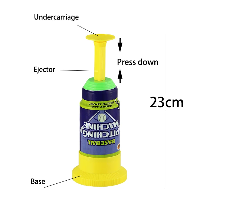 Soft pu foam balls catapult baseball set automatic launcher baseball bat toys for Children