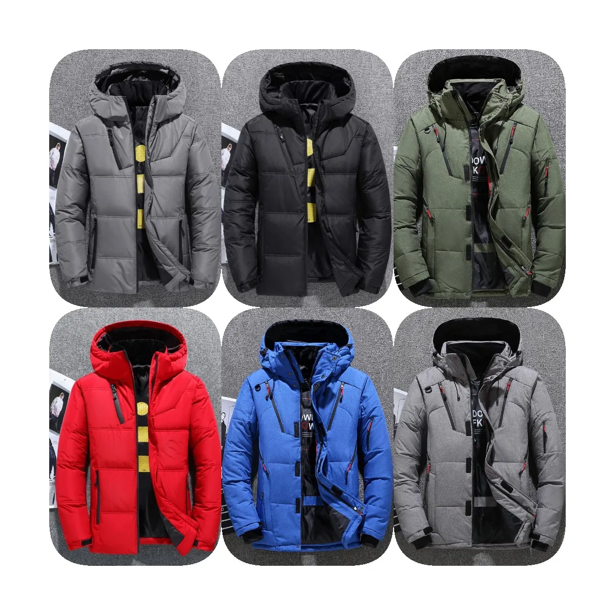 

2021 Hot Sale Windproof Men's Winter Coat Ultralight Duck Down Hooded Jacket