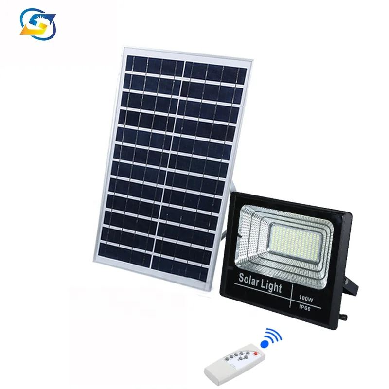 Low factory price solar led flood light 10w 25w 40w 60w 100w 200w 300w  outdoor