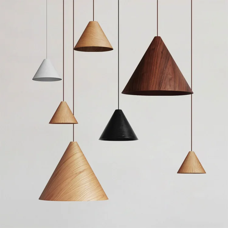 Restaurant/Coffee Shop/Dinning Room Decorative 220v E27 4w Ceiling Chandelier Lamp Fixture Led Wood Pendant Light