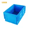 Zhejiang customized delivery flexible storage collapsible 35l plastic cover bulk transport box lock