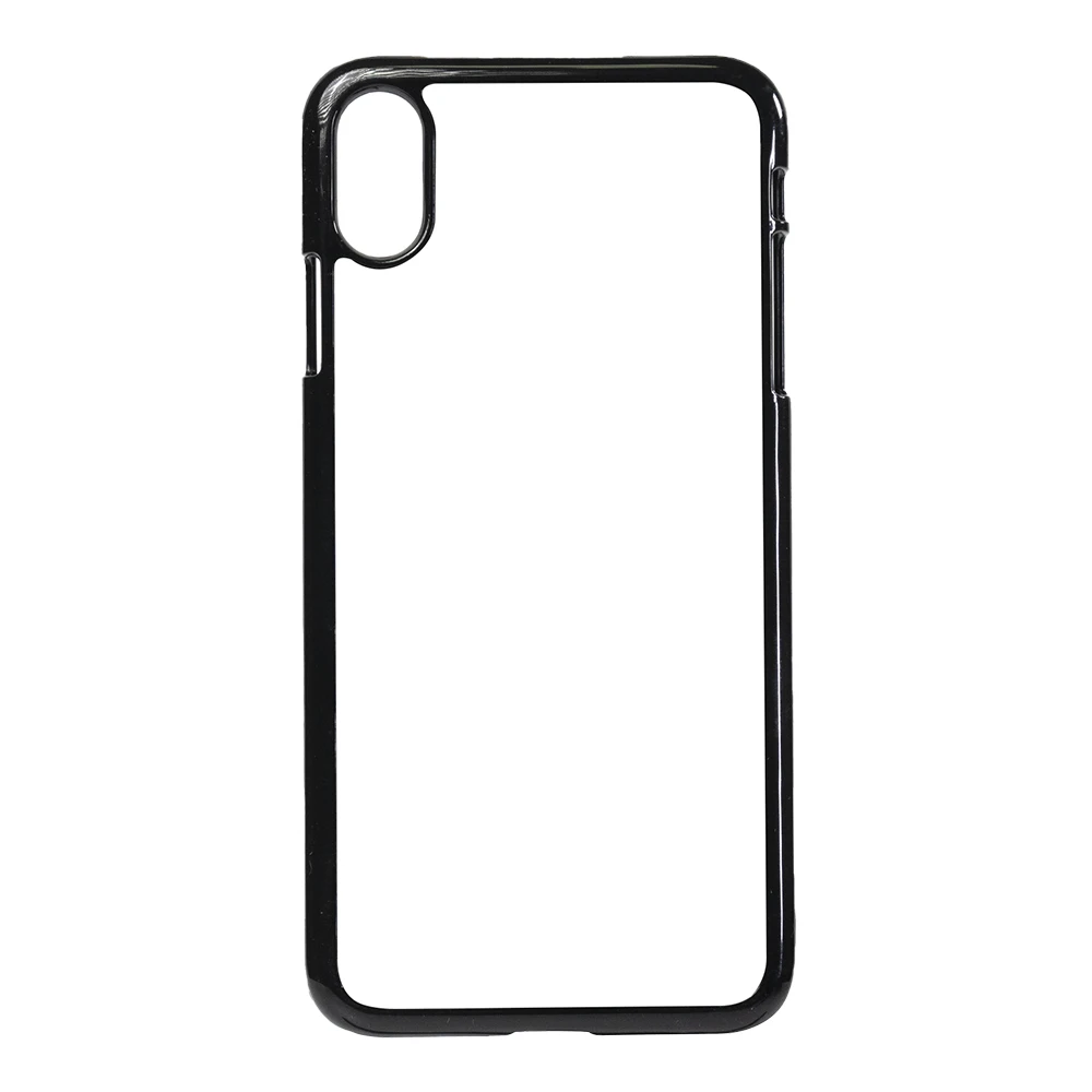 

Sublimation blank custom phone case 2d Cover For New Personalized Simple Black PC cell phone cases iphone XS Max