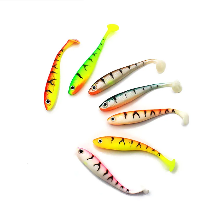

HAWKLURE painted soft lure 2.1g 7cm paddle tail plastic wobbles shad swimbait fishing tackle
