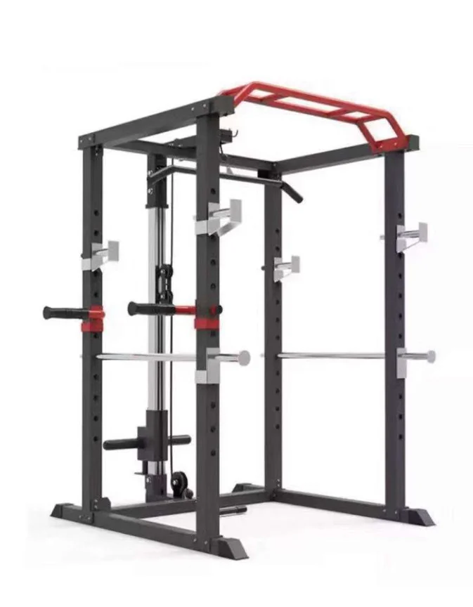 

Power smith squat rack smith machine multifunctional power rack fitness pull up bar station