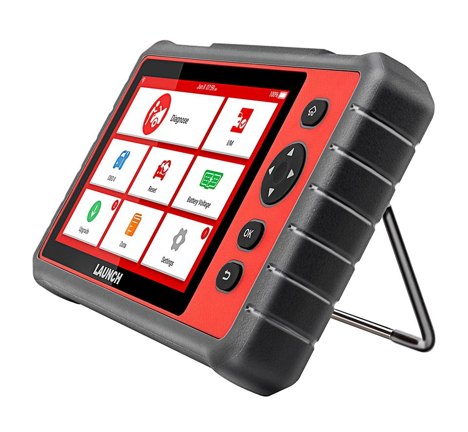 

Launch crp909e OBD2 auto scanner obd ii repair tool auto full system diagnosis, Grey and red