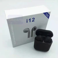 

Hot selling twins touch i12 V5.0 TWS stereo earbuds i12 tws earphone i12 headphone with charging case wireless charging TWS