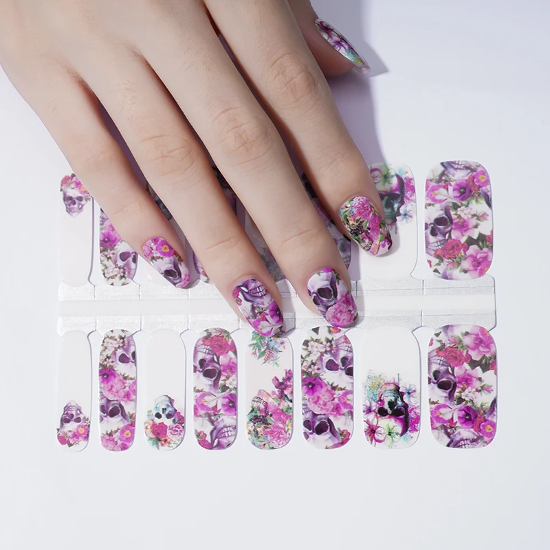 

Huizi factory supplier Wholesales new design sticker decal art decoration products gel nail polish stickers