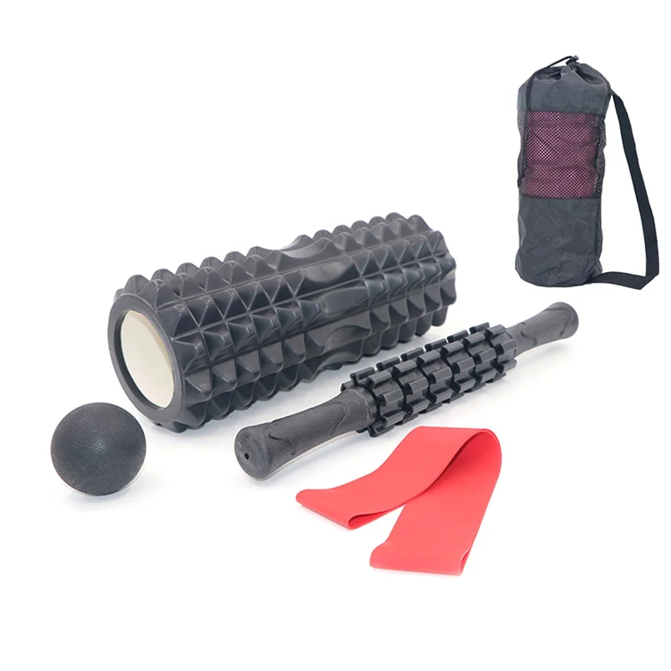 

5 in 1Yoga roller back roller massage ball foam set