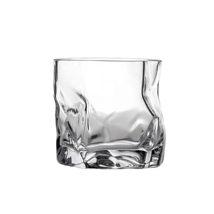 

8.45oz Lead Free Unique Design Whisky Glasses Whiskey Glass Cup, Clear