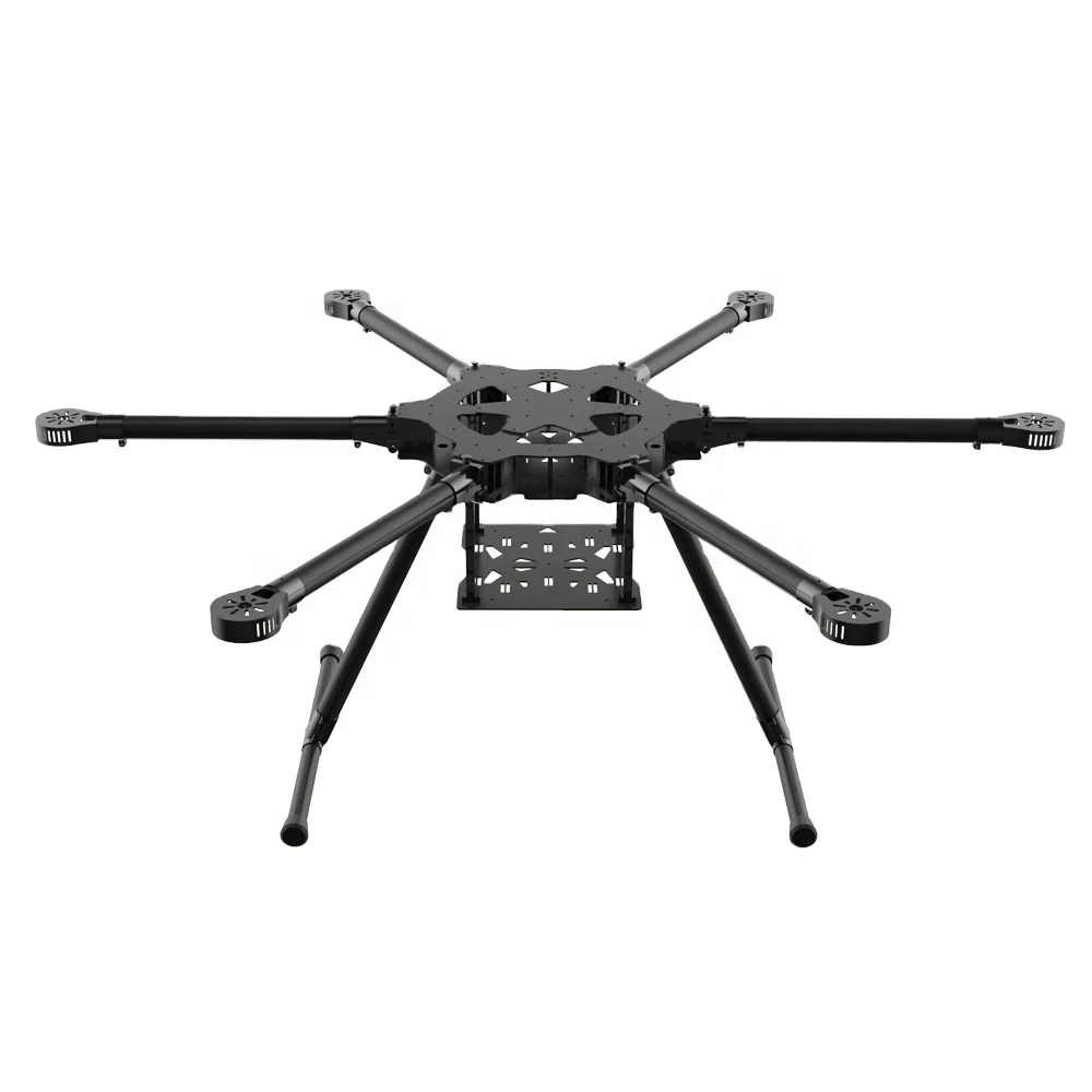 

JMRRC 6-rotor Multi-rotor Hexacopter Frame 960mm Airframe Kit FPV Aircraft carbon fiber Frame Folding drone kit W/ Landing gear, Black