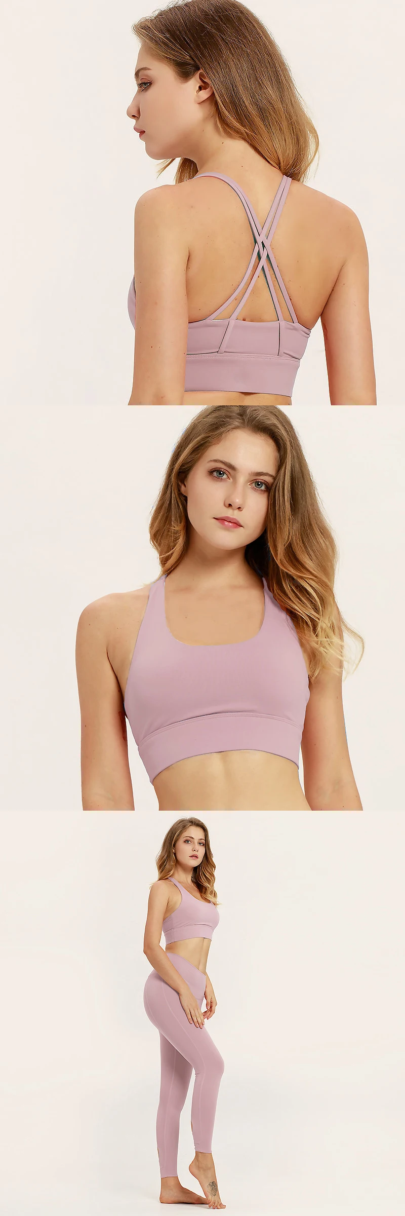 Custom Pure color brocade cotton fitness  Workout  butt lifting  Yoga Set