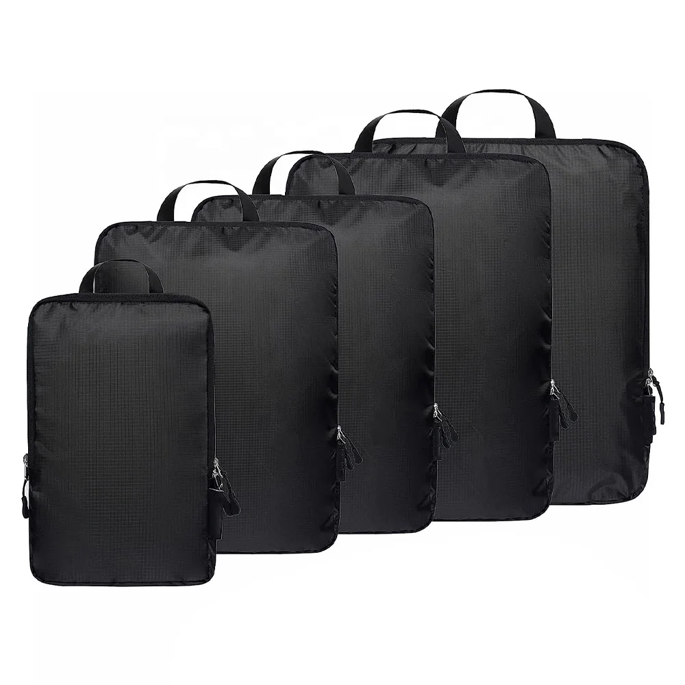 

Portable 5Set/4 Set Compression Packing Cubes for Travel Luggage and Backpack Organizer Packaging Cubes for Clothes