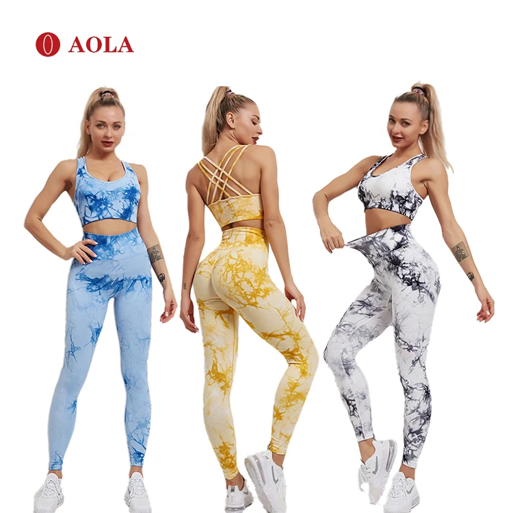 

AOLA Women Clothing 2pcs Bra Brief Panty Clothes Color Comfort Comforter Crop Top And Short 2 Piece Set, Picture showed