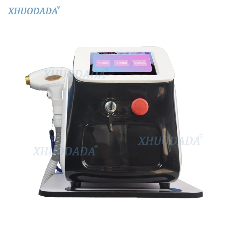 

Portable 808 Diode Laser Hair Removal Machine (3 wavelengths: 755nm/ 808nm/ 1064nm) Hair Removal IPL Machine Hair Epilator Tool